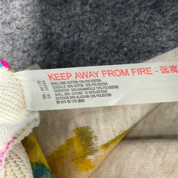 Anthropologie Pink and Yellow Crew Neck Sweater with Floral Design - Picture 6 of 8